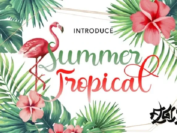 Summer Tropical font