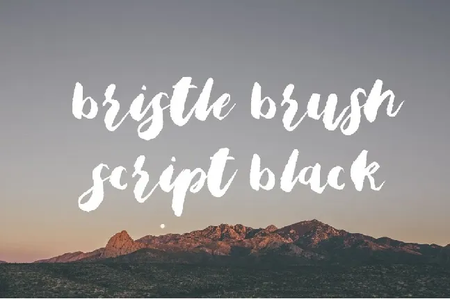 Bristle Brush Free font