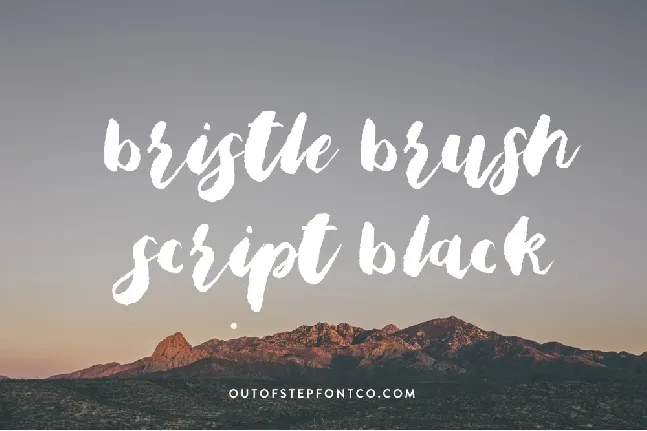 Bristle Brush Free font