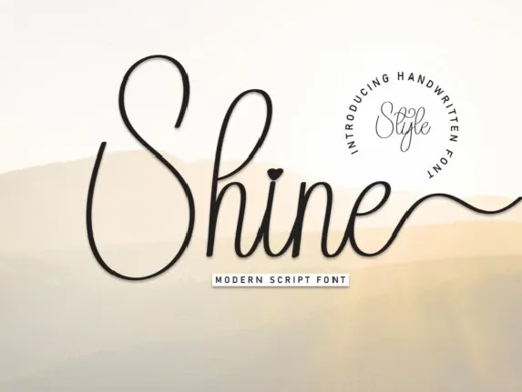 Shine Script font