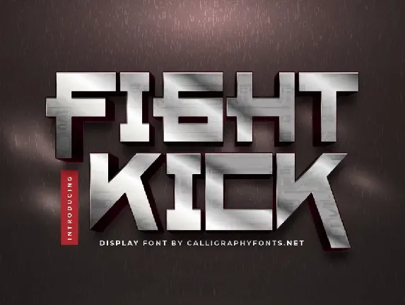 Fight Kick Demo font