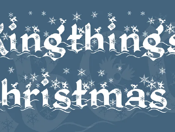 Kingthings Christmas 2 font