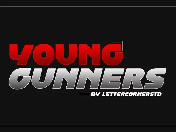 Young Gunners font