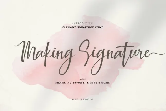 Making Signature font