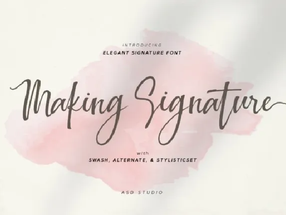 Making Signature font