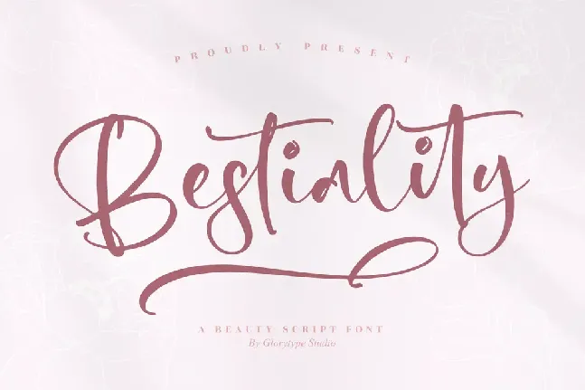 Bestiality font