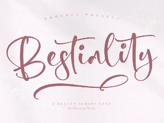 Bestiality font