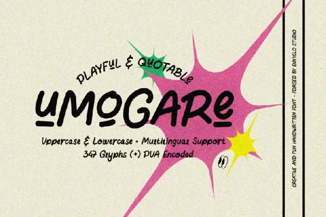 Umogare Display font