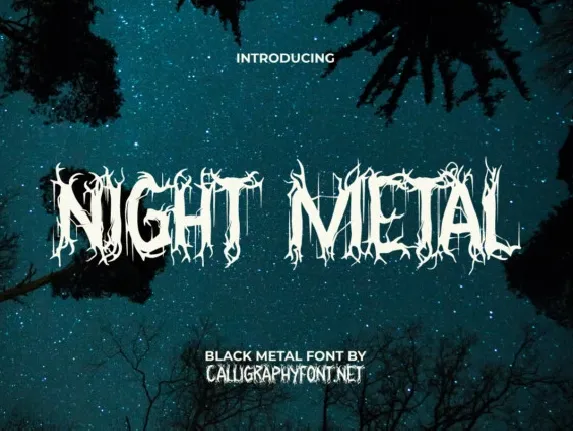 Night Metal font