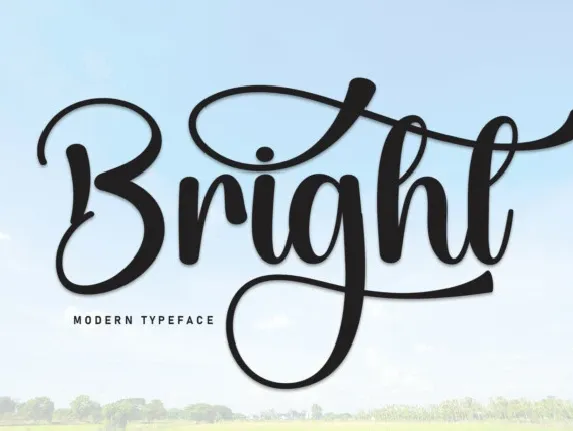 Bright Calligraphy font