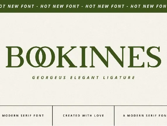 Bookinnes font