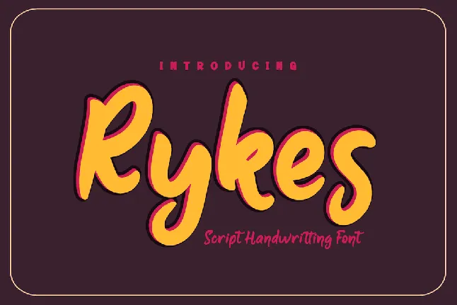 Rykes font