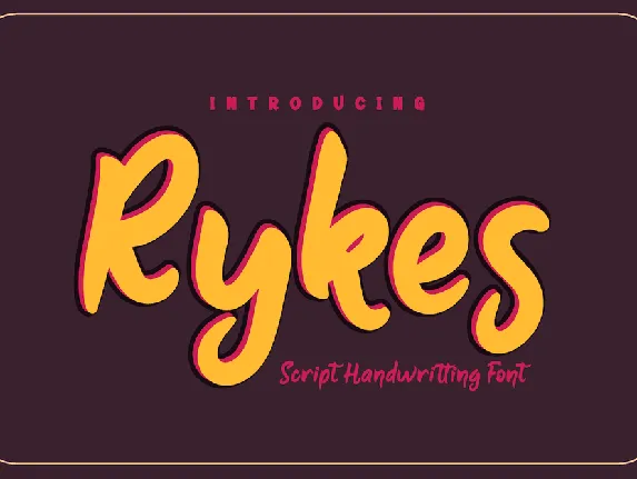 Rykes font