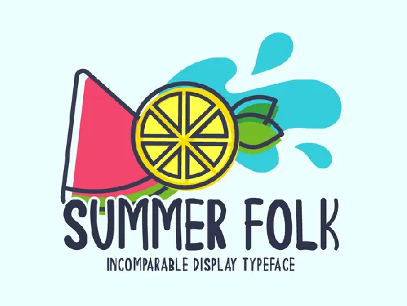 Summer Folk font