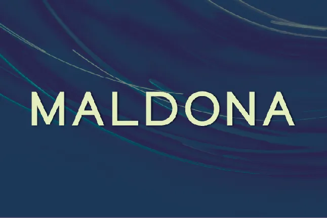 Maldona font