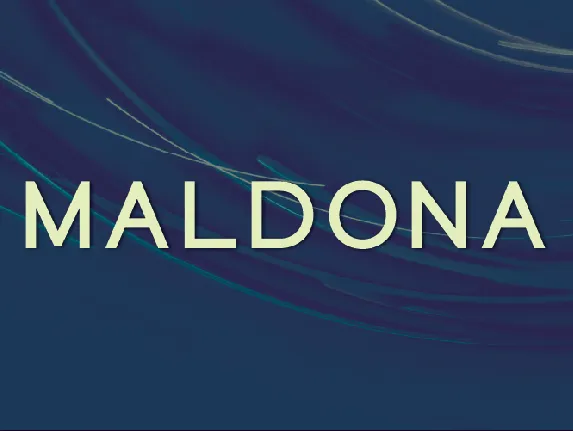 Maldona font