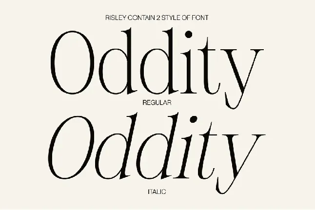 Risley Demo font