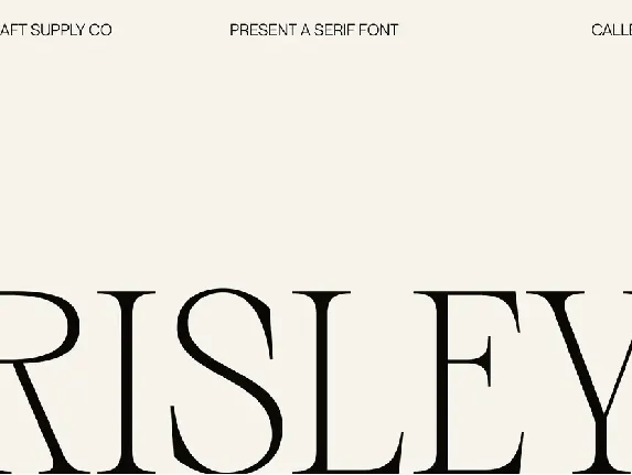 Risley Demo font