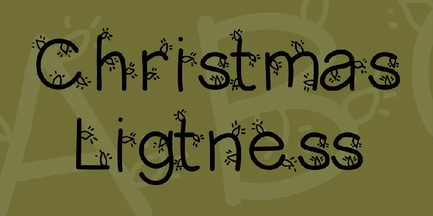 Christmas Ligtness font