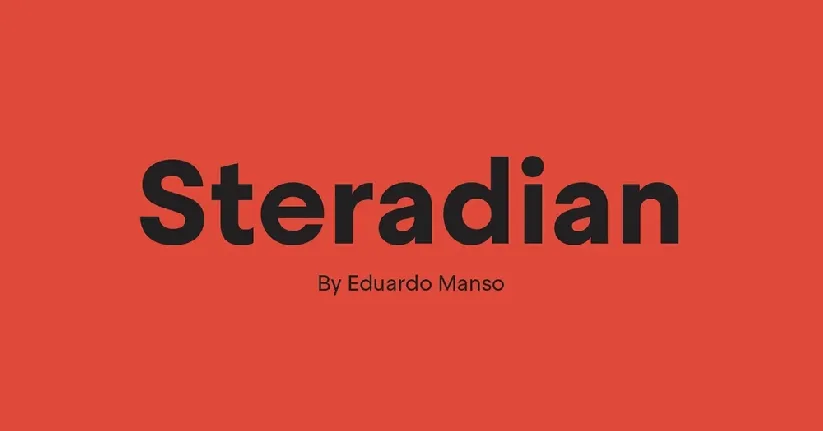 Steradian font