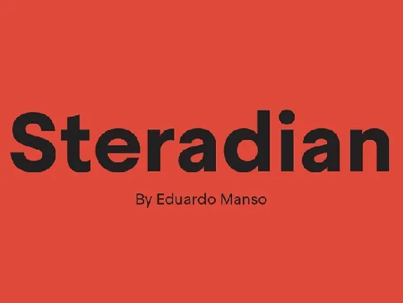 Steradian font