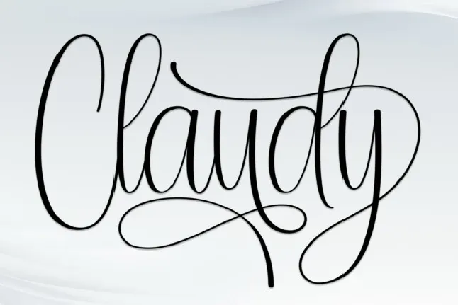 Claudy Script font