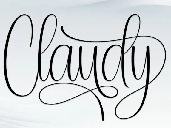 Claudy Script font