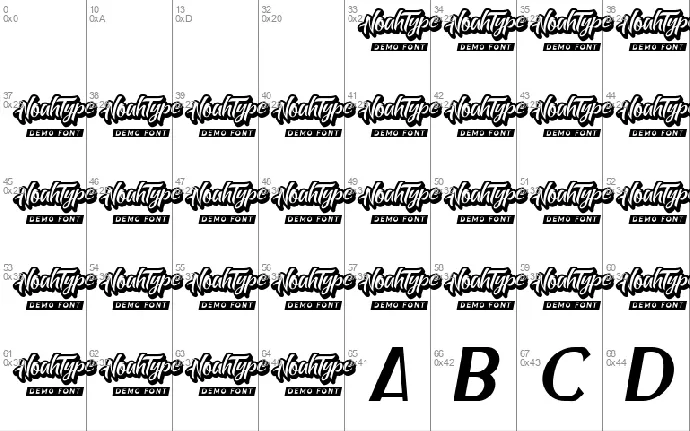 BeingNiceDemo font