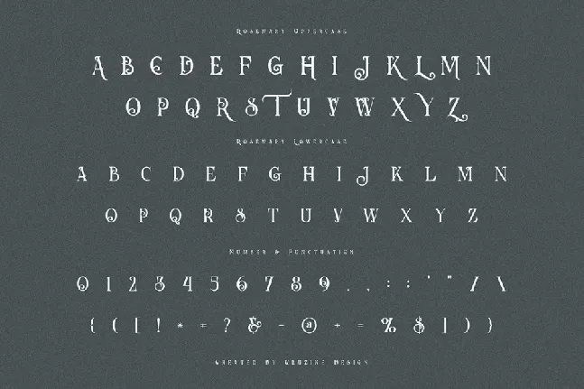 Rosemary font