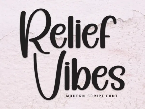 Relief Vibes Handwritten font