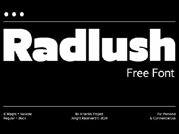 Radlush font