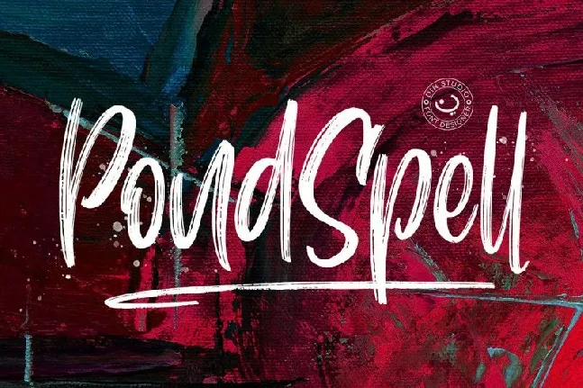 Pondspell Brush font