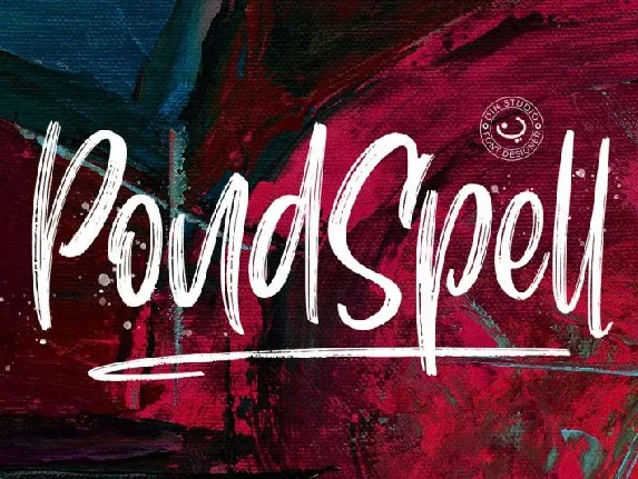 Pondspell Brush font