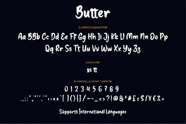 Butter font