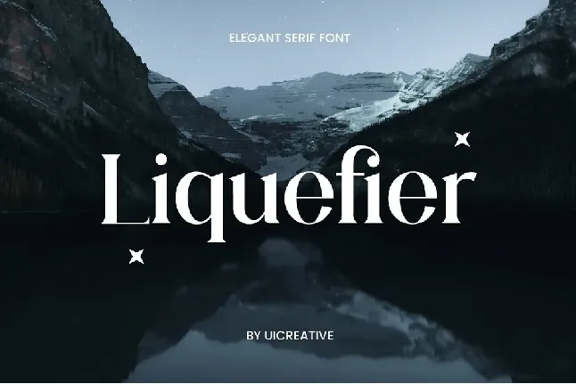 Liquefier font