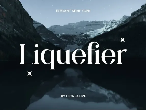 Liquefier font