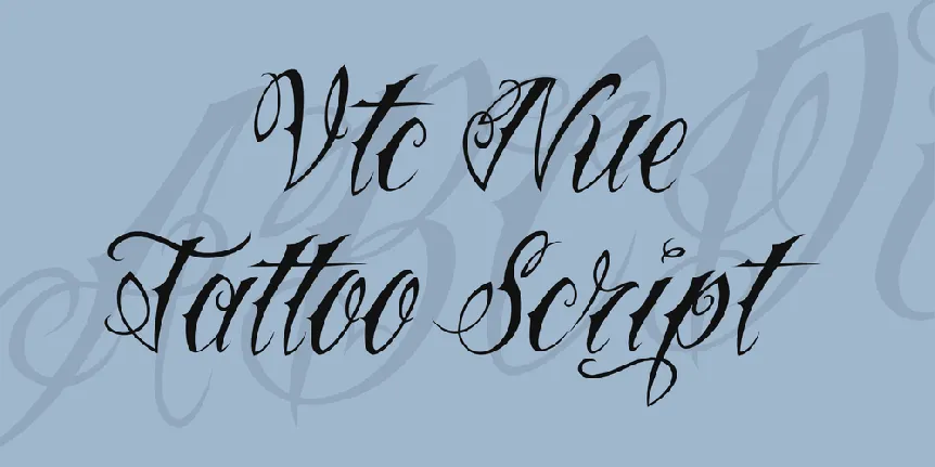 Vtc Nue Tattoo Script font