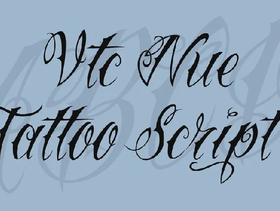 Vtc Nue Tattoo Script font