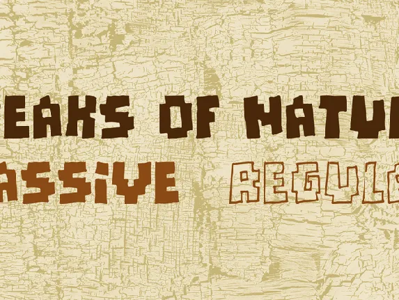 Freaks of Nature font