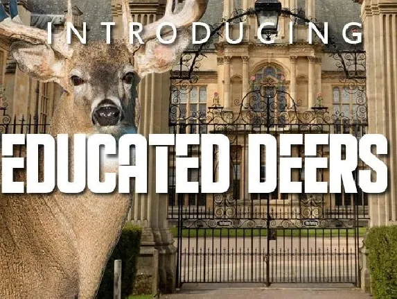 Educated Deers font