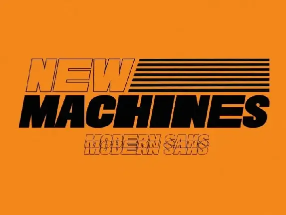 New Machines Sans Serif font