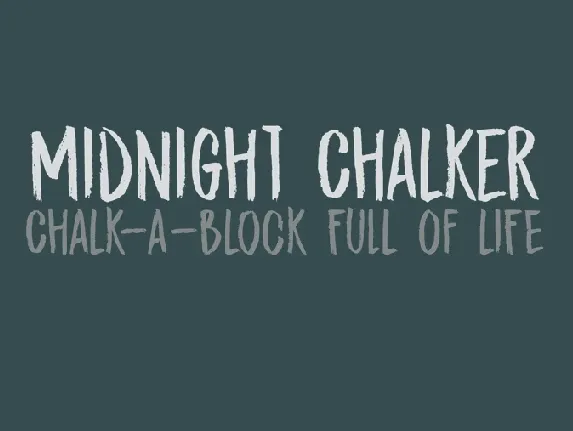 DK Midnight Chalker Free font