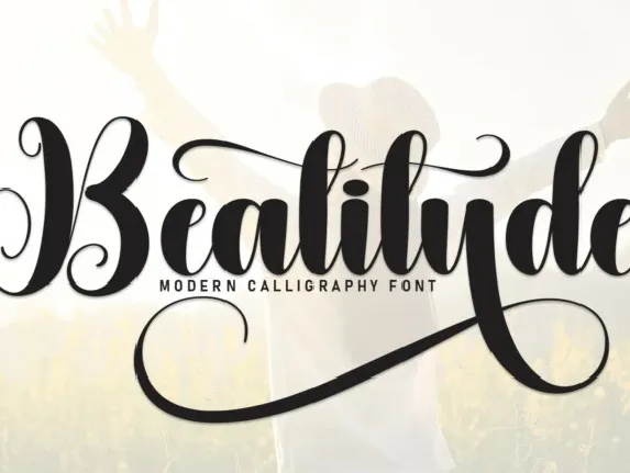 Beatitude Script font