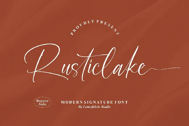 Rusticlake font