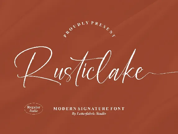 Rusticlake font