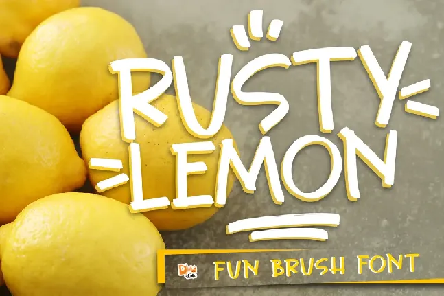 Rusty Lemon font