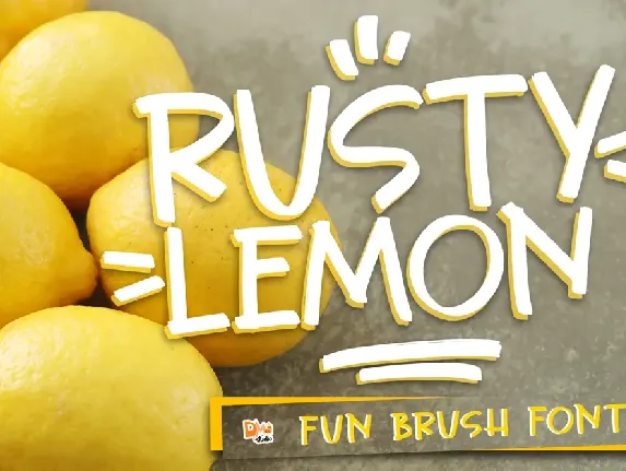 Rusty Lemon font