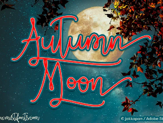 Autumn Moon font