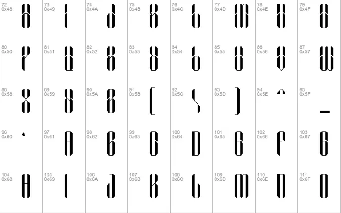 NCL Sephyrok font