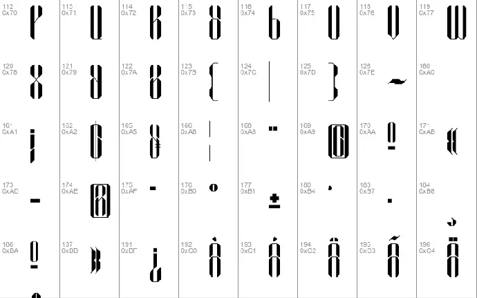 NCL Sephyrok font